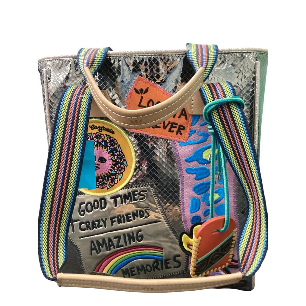NWOT Consuela Tote Women’s One Size Kyle Chica Metallic Mirror Multicolor